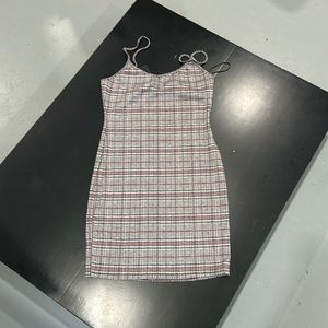 NWT fashion nova plaid spaghetti strap mini dress